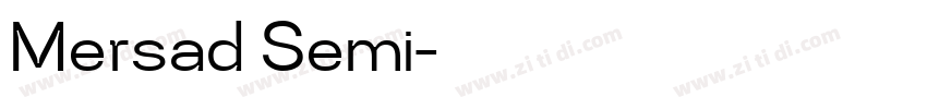 Mersad Semi字体转换
